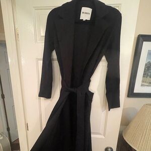 BB Dakota Long Black Trench Style Coat